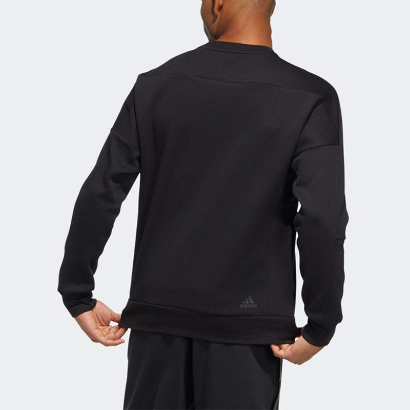 Men's adidas Th Ref Swt Round Neck Long Sleeves Knit Black HE9899
