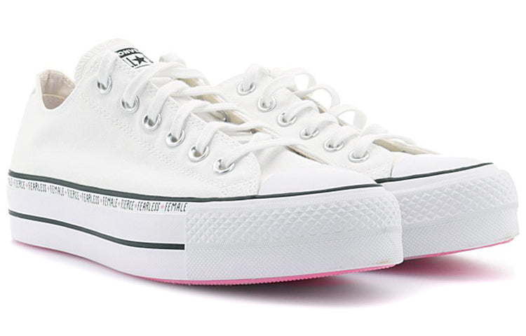 (WMNS) Converse Chuck Taylor All Star Lift Low Top White Sneakers 569263C