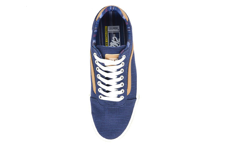 Vans Ward Delux Low-Top Sneakers Blue/Yellow VN0A3WLH3QC