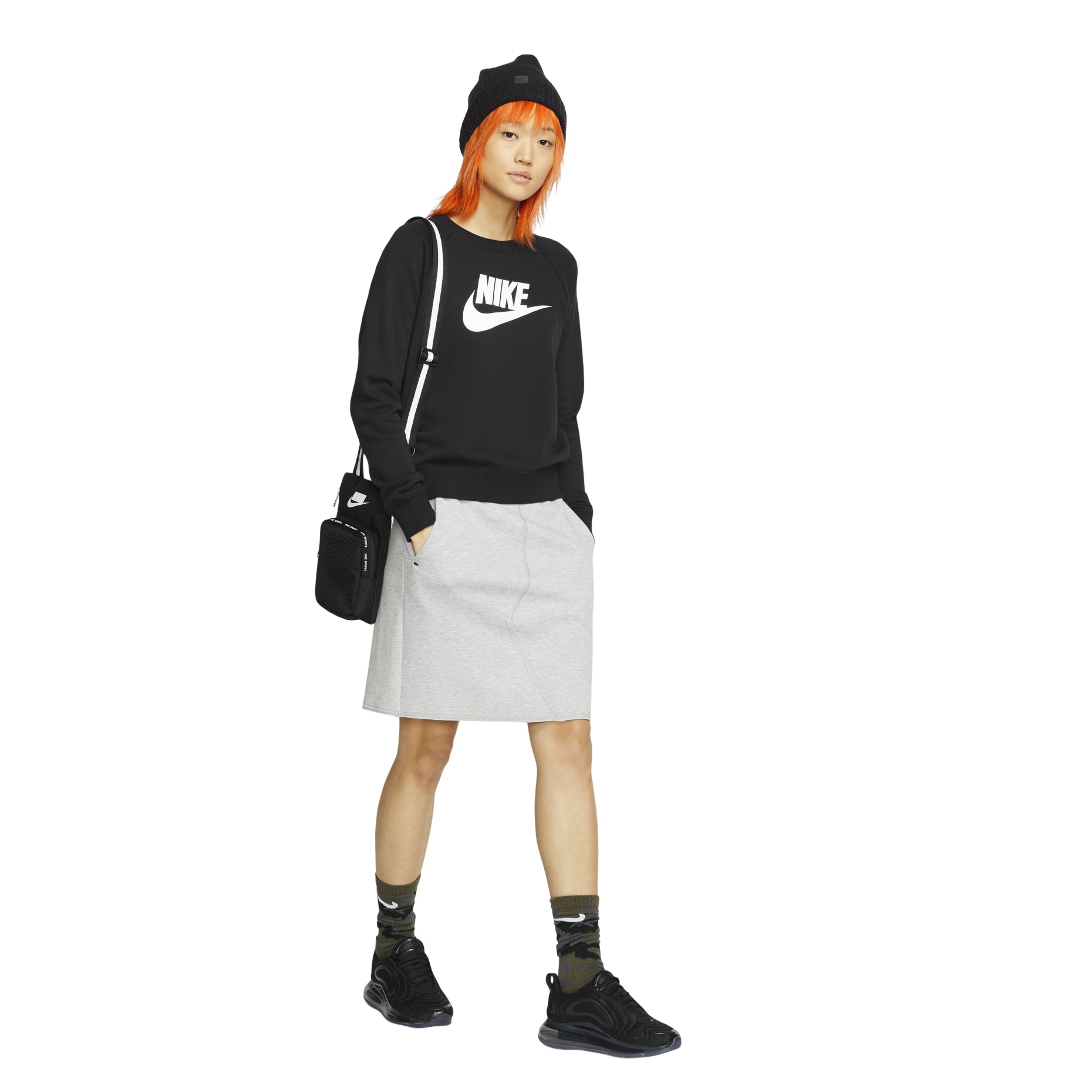 (WMNS) Nike Sportswear Knit Round Neck Black BV4113-010