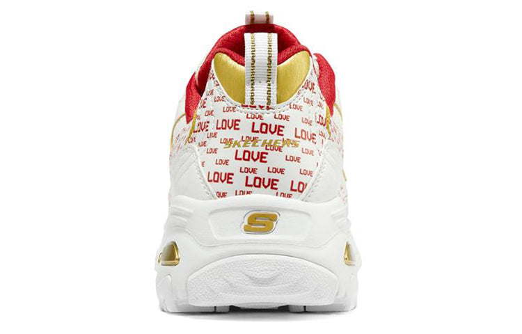 (WMNS) Skechers D'Lites 1.0 'White Red' 149790-WRD