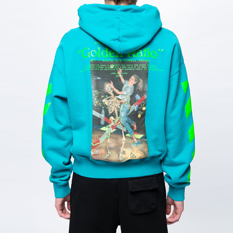 Off-White Graphic Arrow Print Cotton For Men Blue OMBB037R20E300143988