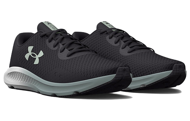 (WMNS) Under Armour Charged Pursuit 3 Wide 'Jet Grey Illusion Green' 3025802-100
