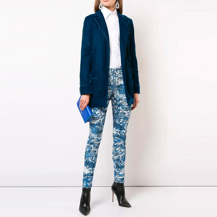(WMNS) Off-White Loose Logo Embroidered Long Sleeves Shirt White OWGA031F187440520110
