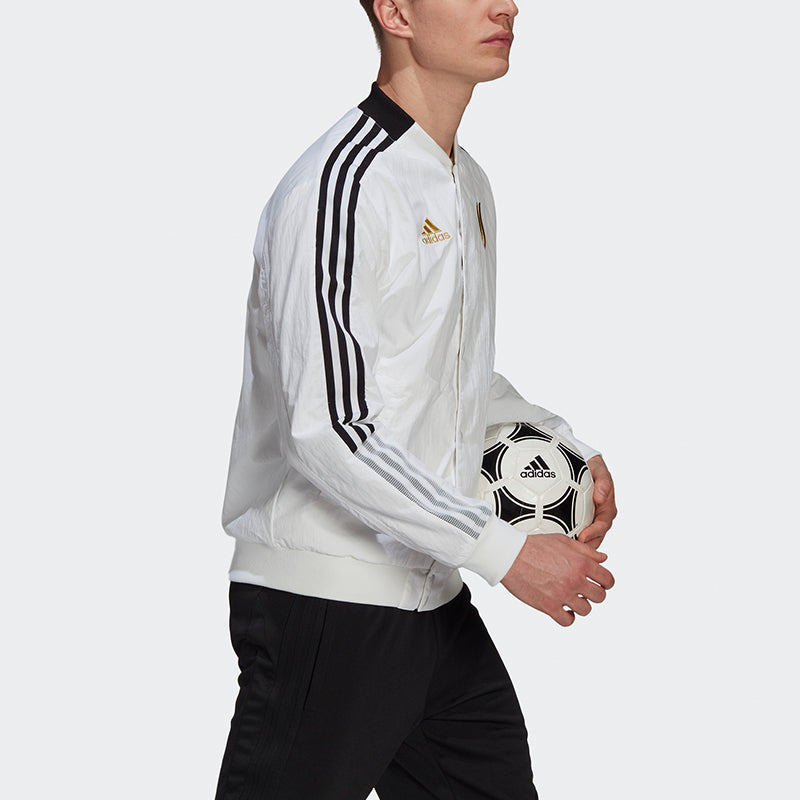 adidas Series Juve Cny Bomber Juventus Soccer/Football Sports Printing Jacket White GU6962