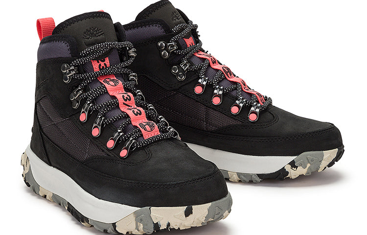 (WMNS) Timberland Greenstride Motion 6 Mid Fabric and Leather Waterproof Hiking Boot 'Black' A5Z3RW