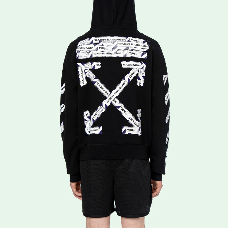 Off-White Back Arrow Printing Loose Black OMBB037S20E300031088