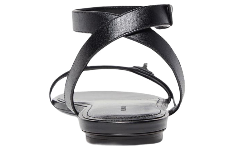 (WMNS) Balenciaga Afterhour Sandals 'Leather Black' 694476WBBF31090