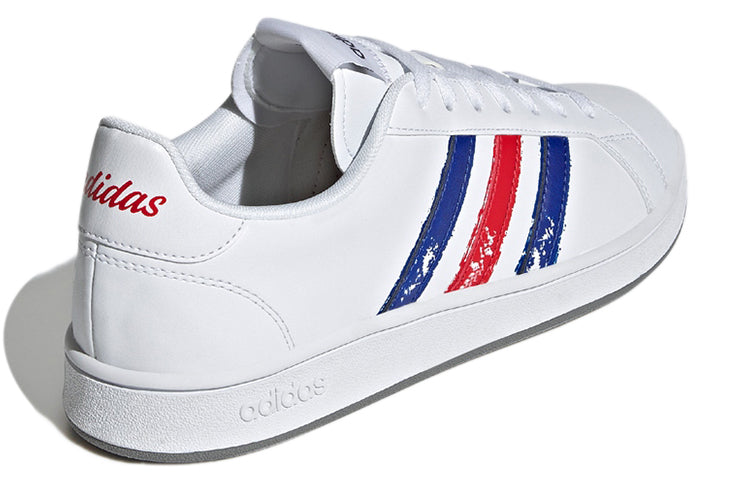 adidas Grand Court Base Beyond 'Paint Stroke - White Royal Scarlet' GX5761