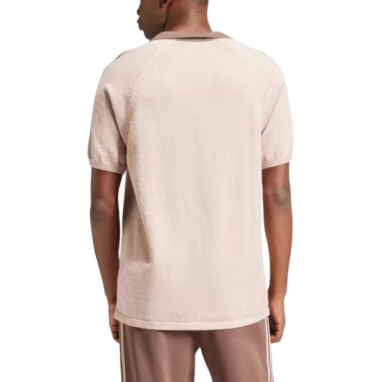 adidas Originals Premium Knitted Tee Asia Sizing 'Pink' IS1414