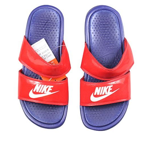 (WMNS) Nike Benassi Duo Ultra Slide 'Deep Royal Blue Red' 819717-404