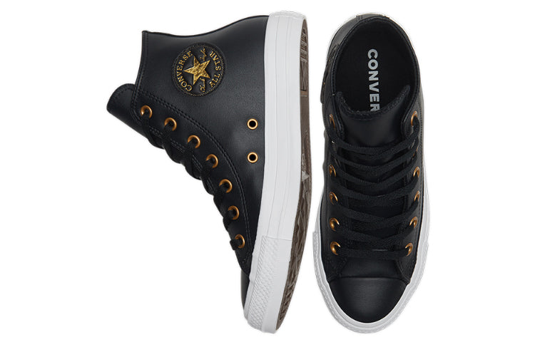 (WMNS) Converse Chuck Taylor All Star Black/Gold 568659C
