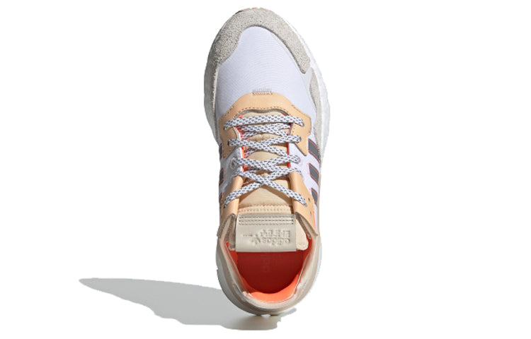 (WMNS) adidas Nite Jogger 'White Glow Orange' EF5426