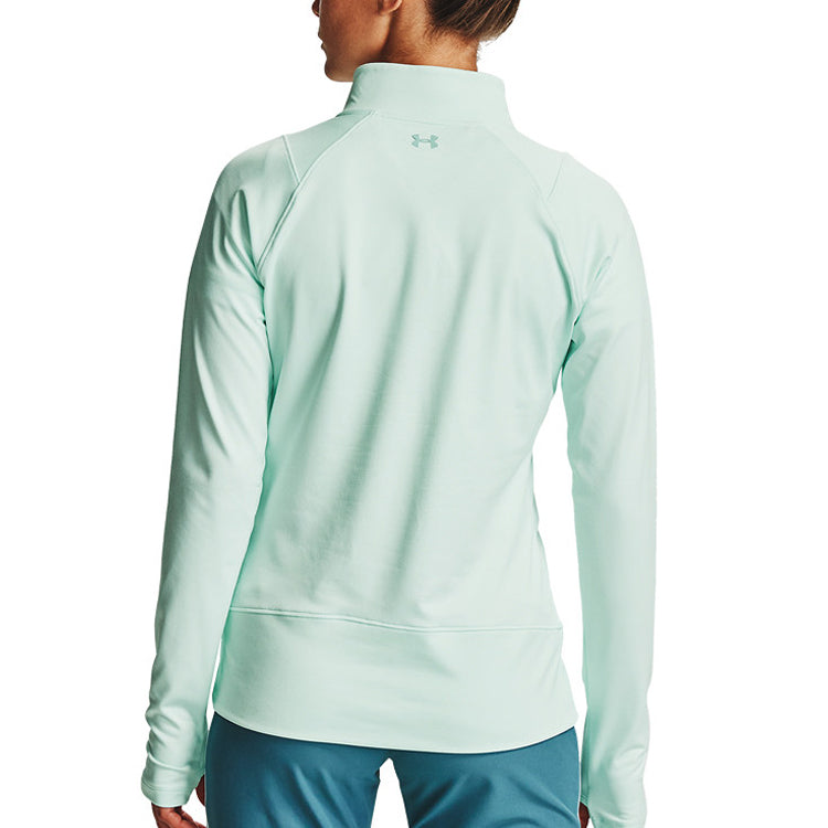 (WMNS) Under Armour Storm Midlayer 1/2 Zipper Sports Top Blue 1356229-403