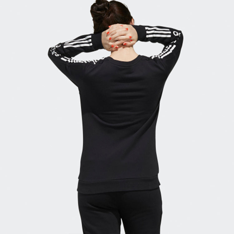 (WMNS) adidas neo Casual Round Neck Pullover Black EI4684
