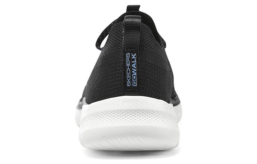 (WMNS) Skechers Go Walk 6 'Black Light Blue' 124620-BKLB