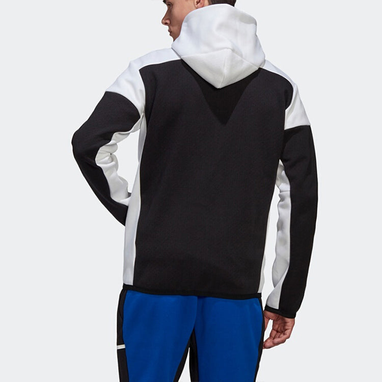 adidas ZNE FZ hooded Casual Sports Jacket Black GM6533