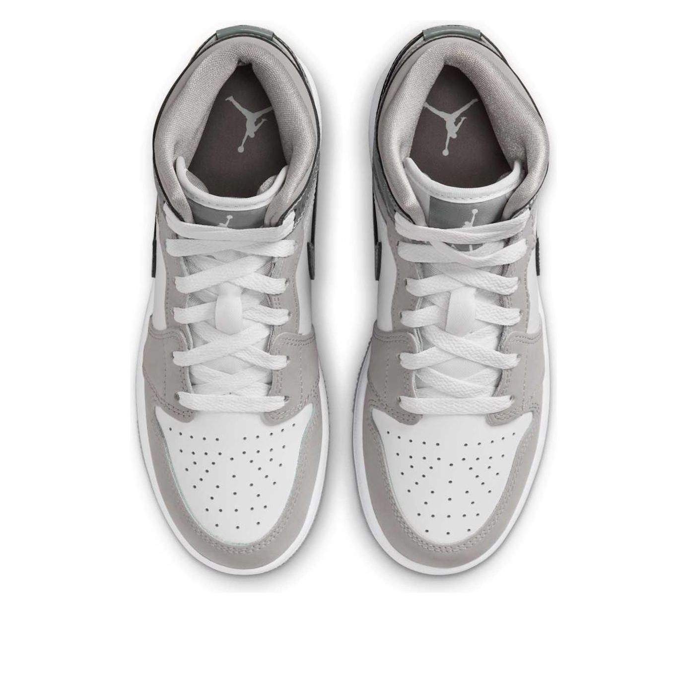 (GS) Air Jordan 1 Mid 'White Medium Cool Grey' HF3193-100