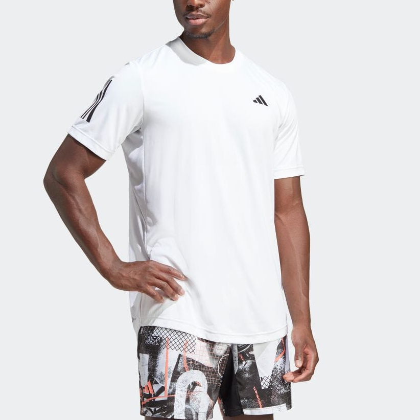 adidas Club 3-Stripes Tennis Tee 'White' HS3261