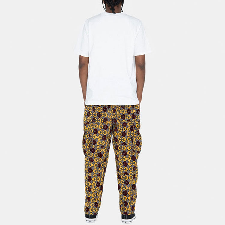 Stussy x Denim Tears Cord Cargo Pant Houndstooth 'Floral Print' 316079