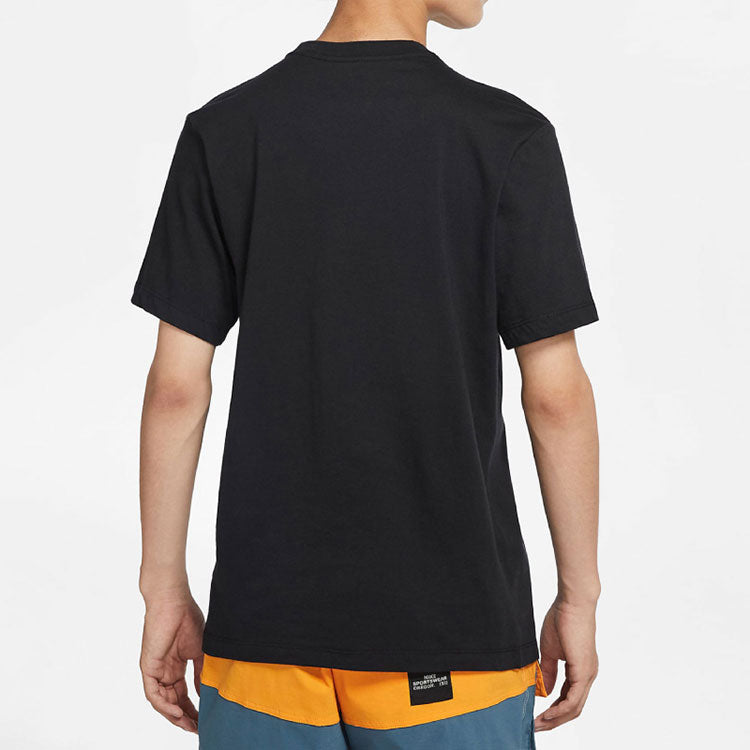 Nike Printing Casual Sports Short Sleeve Black CW0403-010