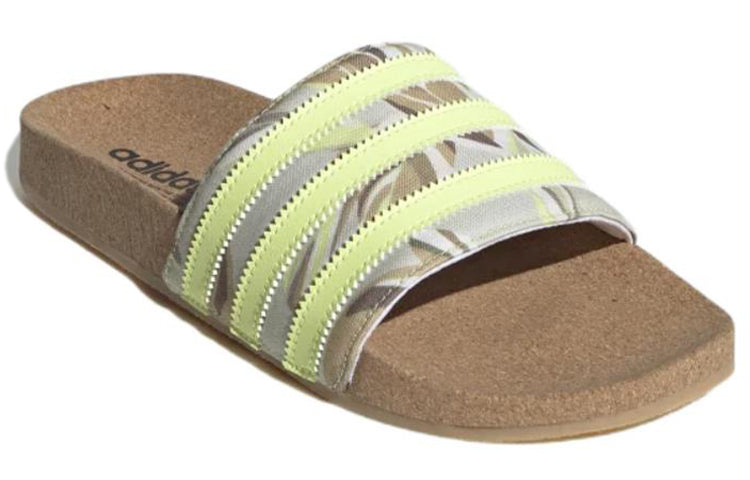 (WMNS) adidas Originals Adilette Cork 'Yellow' HQ1134