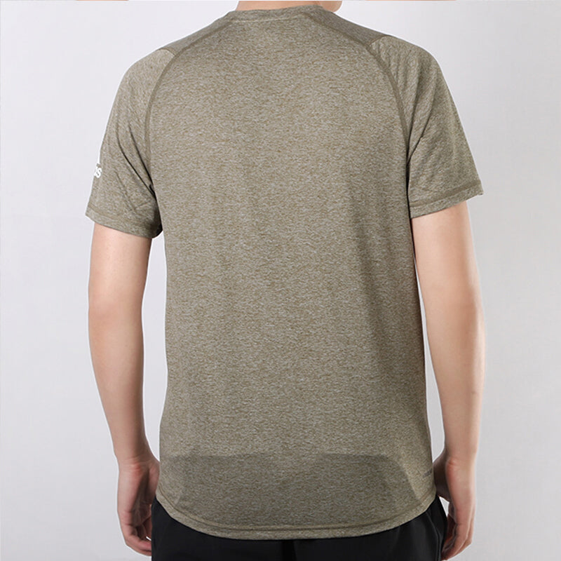 adidas Casual Sports Round Neck Training Short Sleeve Dark Green FL4616