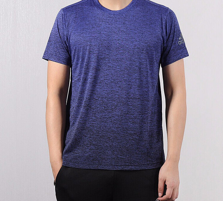 adidas FreeLift gradi Gradient Training Sports Short Sleeve Navy Blue DZ8495