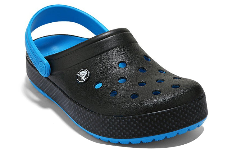 Crocs Wear-Resistant Lightweight Cozy Sports Unisex Black Blue Sandals 'Black Blue' 205237-49S