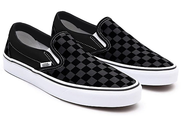 Vans Customs Checkerboard Slip-on Black/Grey Blackgray VN0A3CST012