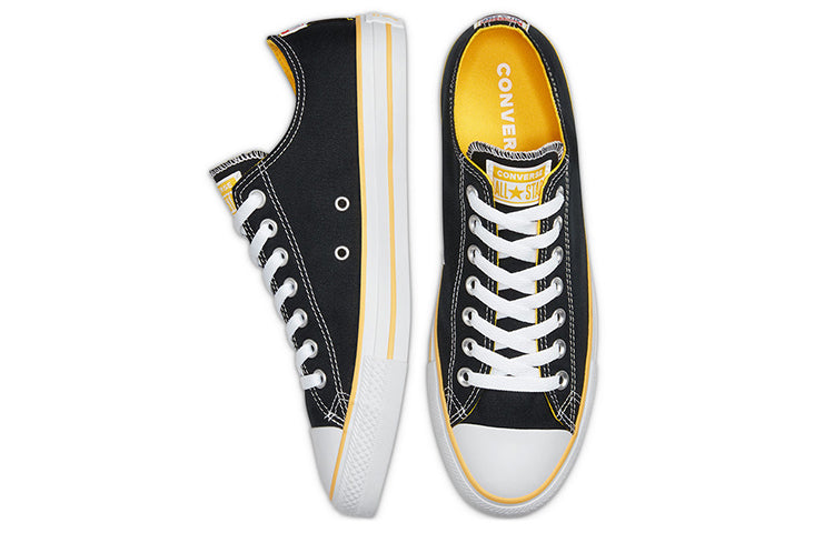 Converse Chuck Taylor All Star OX Canvas Shoes Black/Yellow 167175C