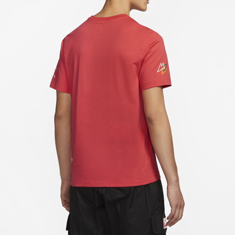 Air Jordan SPORT DNA Short Sleeve Round Neck Tops Small Red CN3331-631