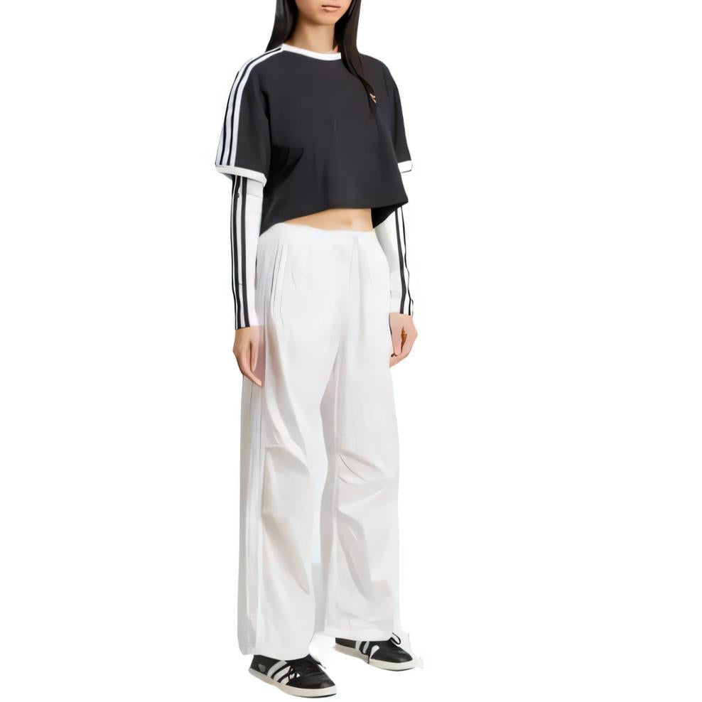 (WMNS) adidas 3s Loose Crop Top Asia Sizing 'Black' JC8149