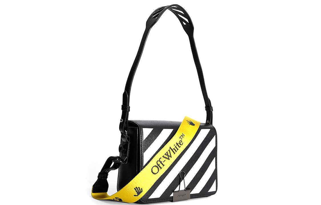 (WMNS) Off-White Black Letter Micro-label Embellished Leather Shoulder Bag OWNA011E20LEA0031001