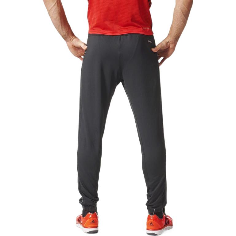 adidas Green Side Stripe Training Sports Pants Black AJ5563
