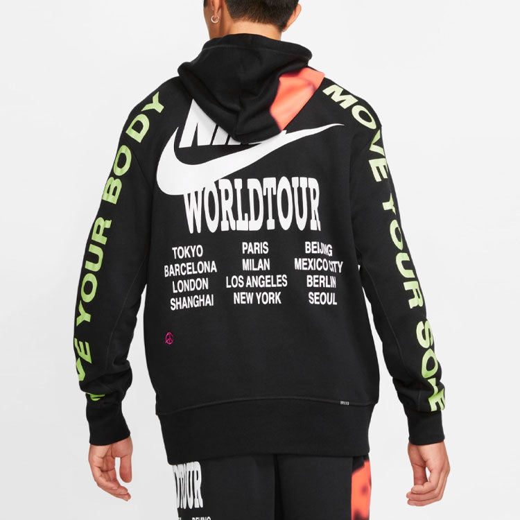 Nike Around The World Graffiti Printing autumn Unisex Black DA0932-010