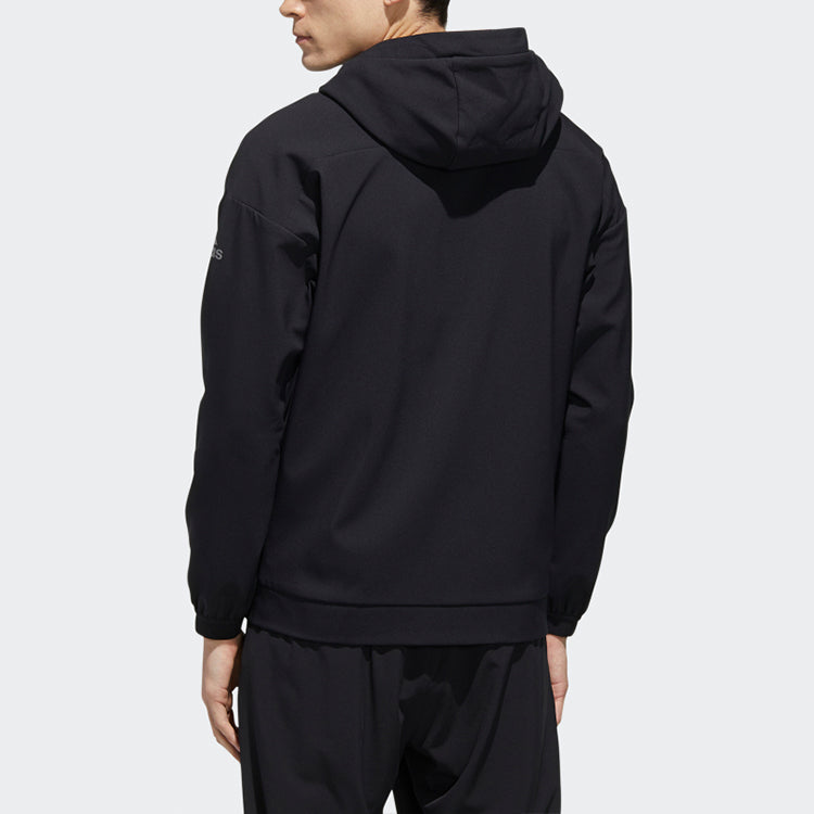 adidas SOFTSHELL JKT Zipper Hooded Jacket Black FM7522