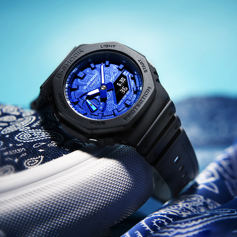 CASIO G-Shock Analog-Digital 'Black Blue' GA-2100BP-1APR