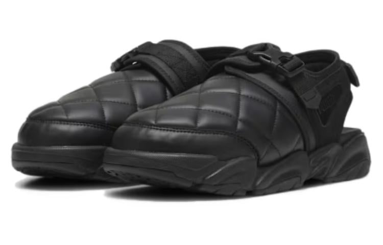 PUMA x PLEASURES TS-01 Quilt Sandals 'Black' 396202-01