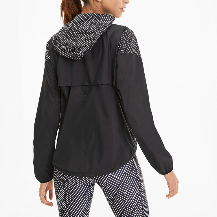(WMNS) PUMA Running Training Jacket Black 518905-01