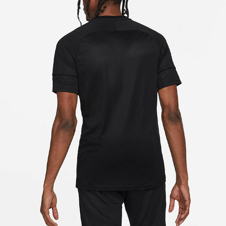 Men's Nike Solid Color Quick Dry Pullover Short Sleeve Black T-Shirt CW6102-011