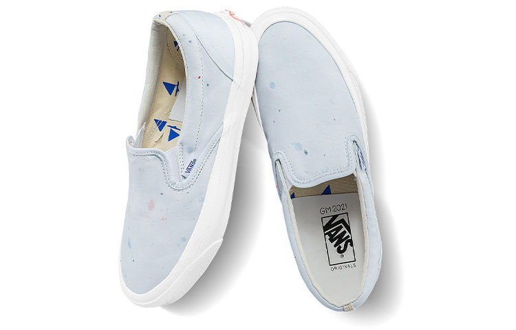 Geoff Mcfetridge x Vans Unisex Vault OG LX Slip-on Shoes White VN0A45JK92R