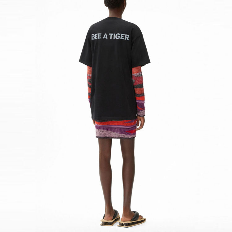 KENZO SS21 Round Neck Pullover Short Sleeve Black FB52TS9104SA-99