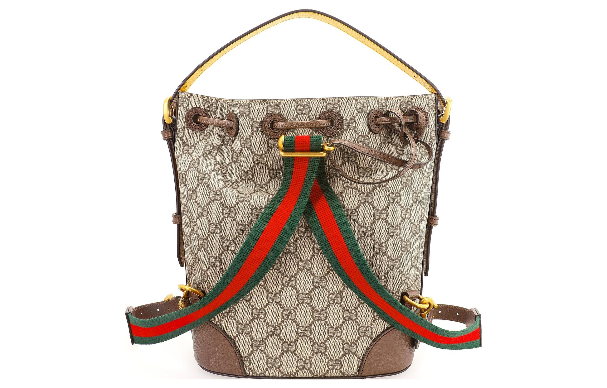 (WMNS) Gucci Neo Vintage Tiger Head Logo Drawstring handbag Large Capacity schoolbag Backpack Unisex / Brown 473875-K9RHT-8856