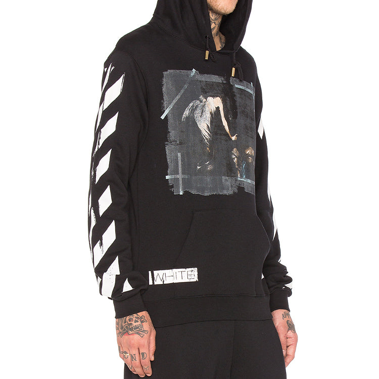 Off-White Caravaggio Hooded Sweatshirt Black OMBB003S160030061088