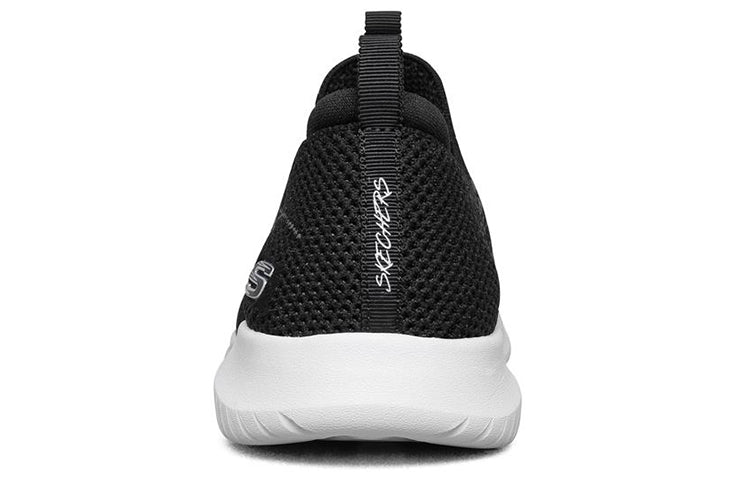 (WMNS) Skechers Ultra Flex Breathable Minimalistic Low Tops Athleisure Casual Sports Shoe Black 149431-BKW