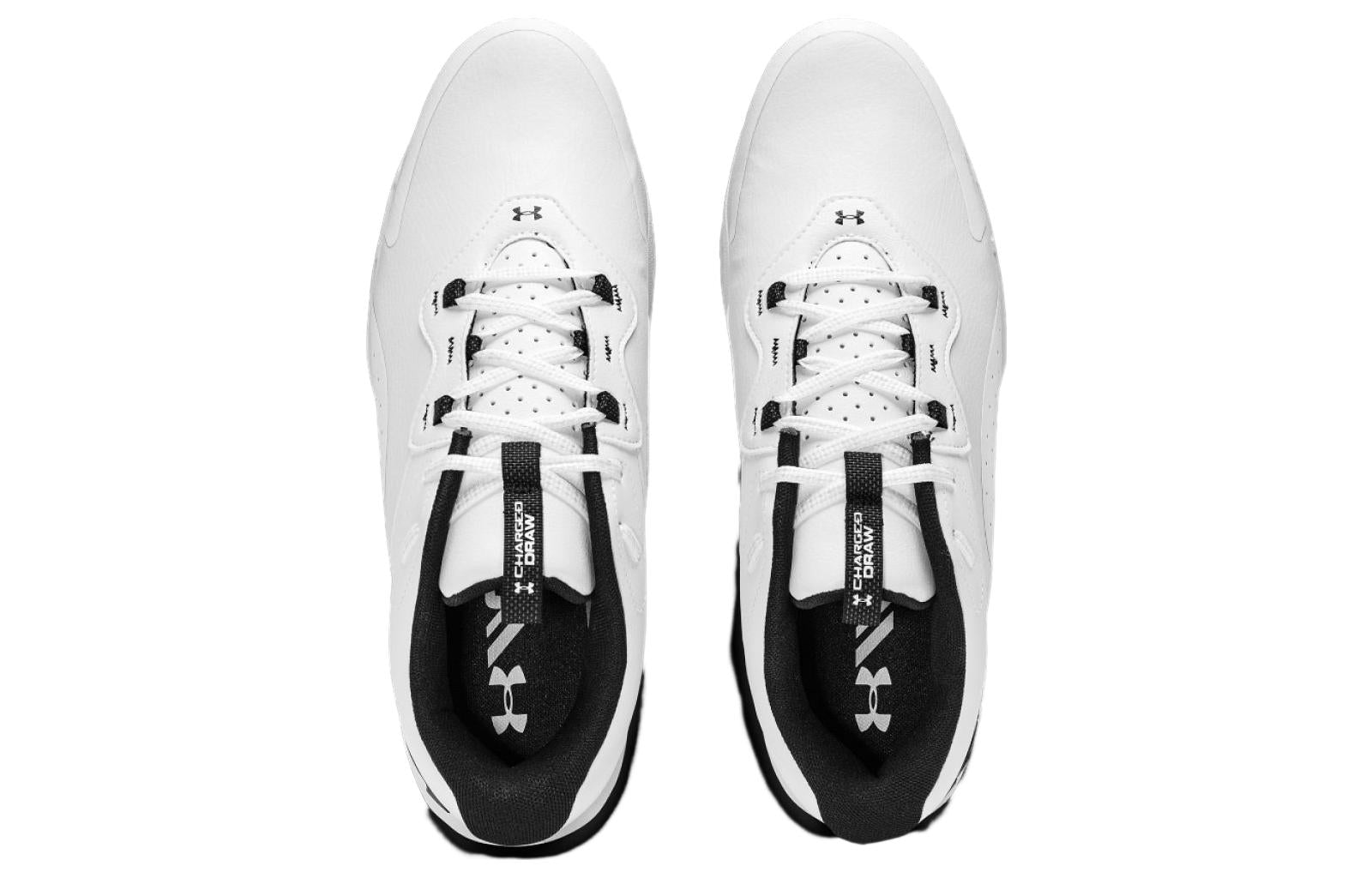 Under Armour Charged Draw 2 Golf Wide 'White Black' 3026401-100