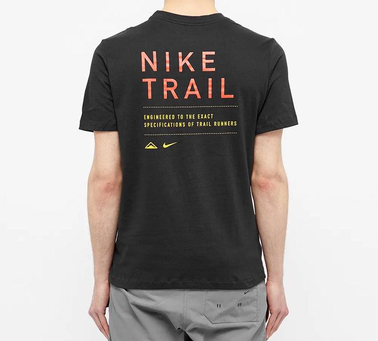 Nike Dri-FIT Trail Triangle Logo Short Sleeve Black CT3857-010