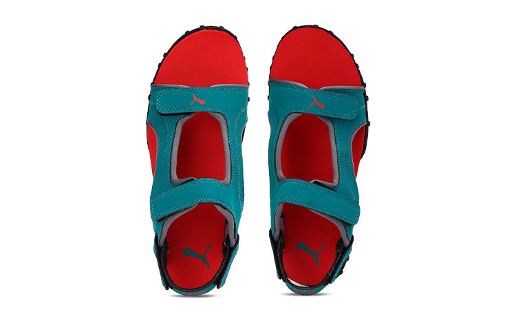 (PS) PUMA Bambi Ps Idp K Sandles Black/Green/Red 339839-03