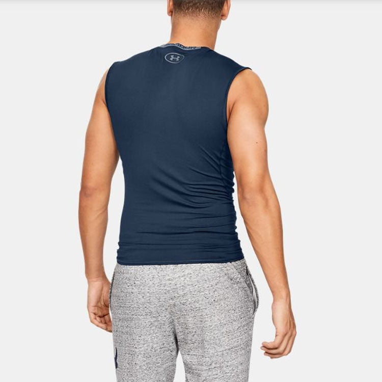 Under Armour Project Rock HeatGear Tank 'College Navy' 1345827-408